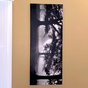 Black and white wall art. Forrest/Tree shadows